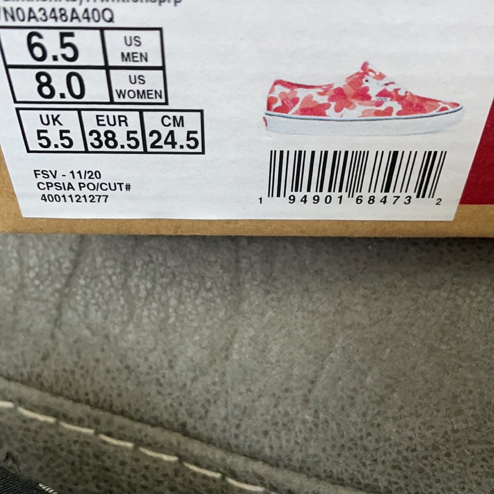 Vans Authentic shoes women Valentines Hearts - Picture 9 of 9